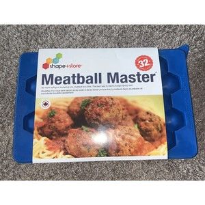 Shape & Store Meatball Master / COOKIE DOUGH MASTER Blue Silicone~ NEW